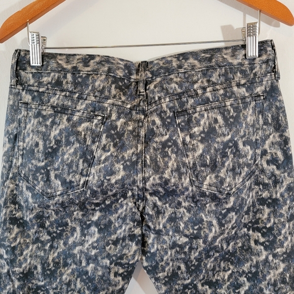 Theory Women's Animal Print Mid-Rise Skinny Pant Sz 10 Cotton Blend Minimalist - Picture 6 of 11